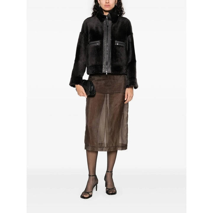 Brunello Cucinelli Leather Outerwears - Gray | a961da708994b10998f2ac6e7461a77773f121f4