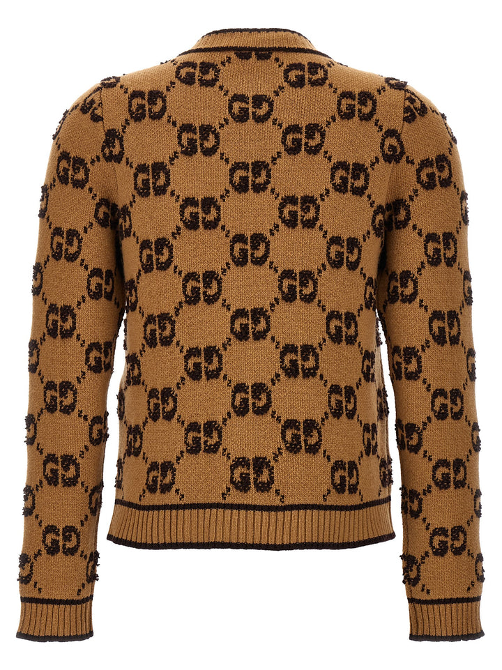 Gucci Gg Tweed Bouclè Cardigan Sweaters and Cardigans - Beige | 8a1650c6a81982b2959258fbc500a6c882c76153