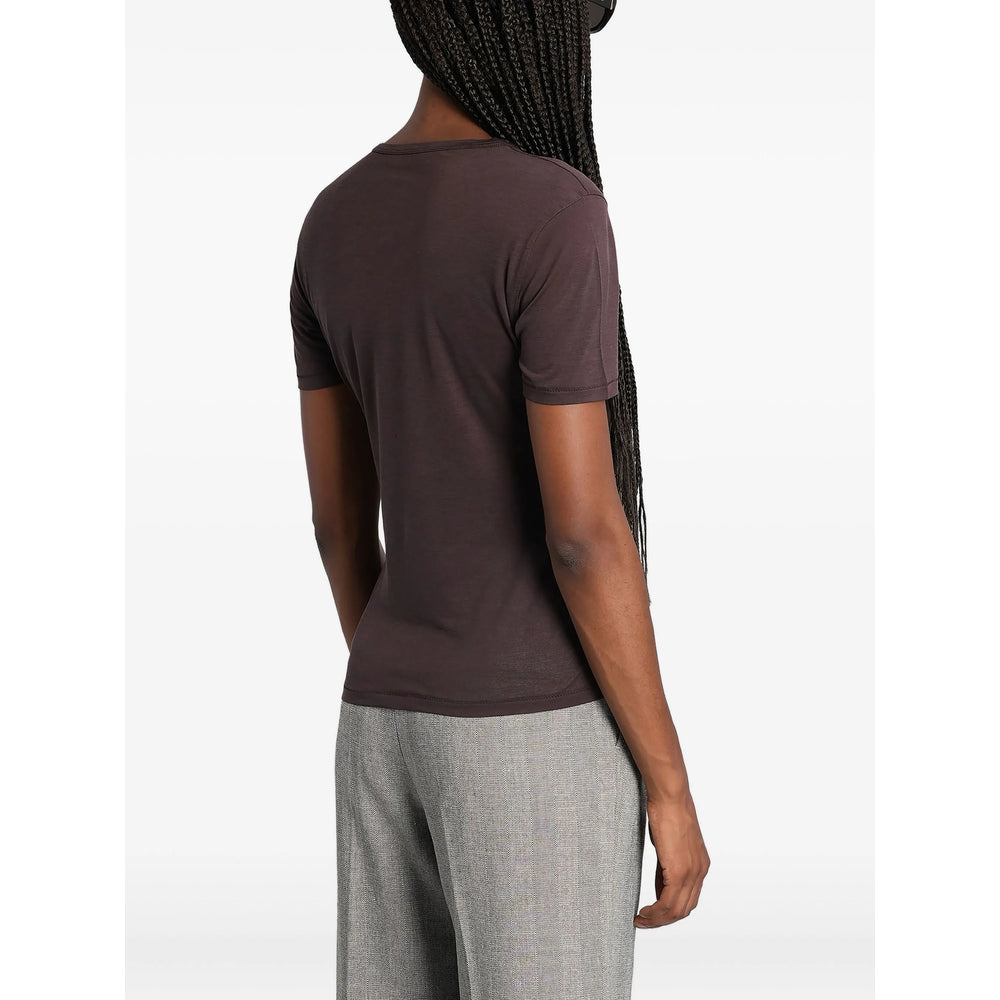 Anine Bing T Shirts - Brown | 70e4e5f185a4f0d274c3dc9550216ea6442cc78f