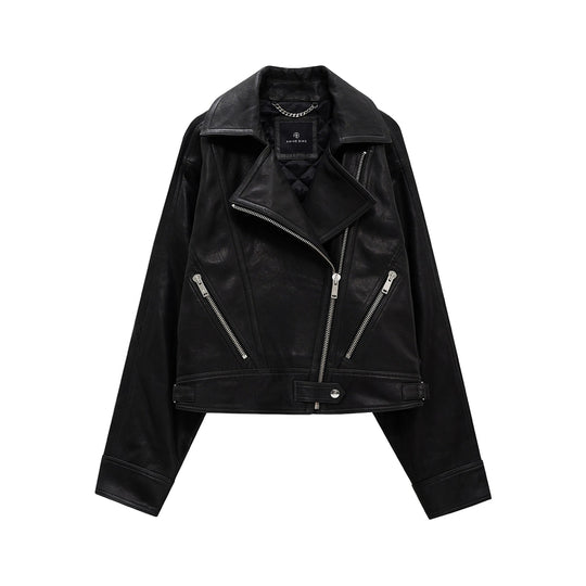 Leather Outerwears Black