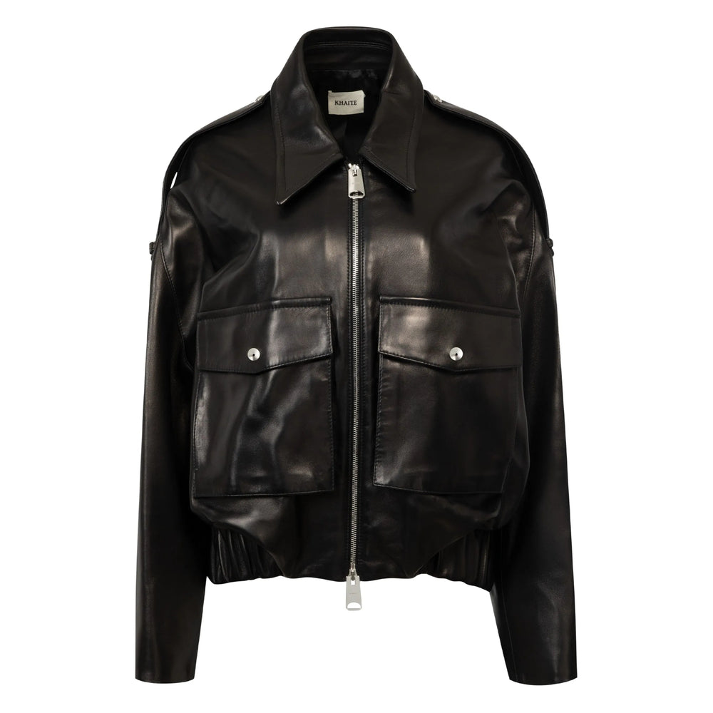 Khaite Leather Outerwears - Black | dacde6bccd8cb3e006f91deb3dcaba6141e27fb8