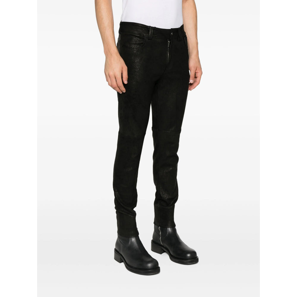 Salvatore Santoro Leather Pants - Black | ff34d27708924a89138e1d9332a1e7b639fd1926