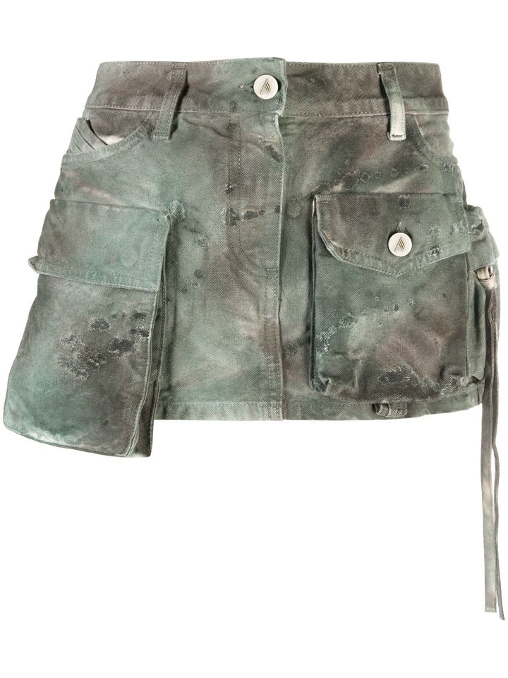 Fay miniskirt with camouflage print