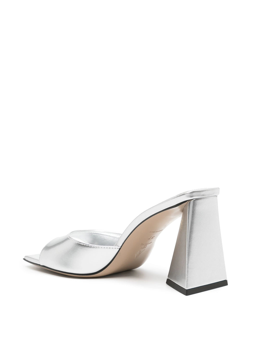 Devon 85mm metallic effect mules