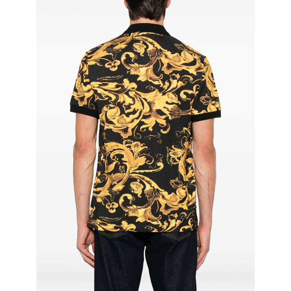 Versace Jeans Couture T Shirts - Black, Gold | aaed40633dcf0a090a3562476de3bc97dc69e2a9