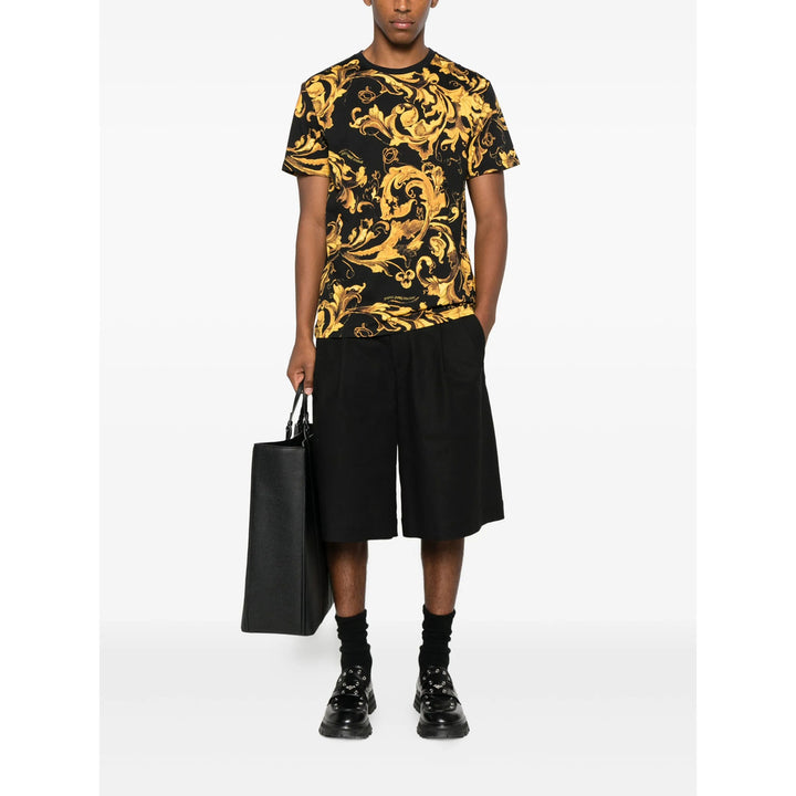 Versace Jeans Couture T Shirts - Black, Yellow | 34898c7f7cde60f8157c15cd8c6cf2214a6a48ae