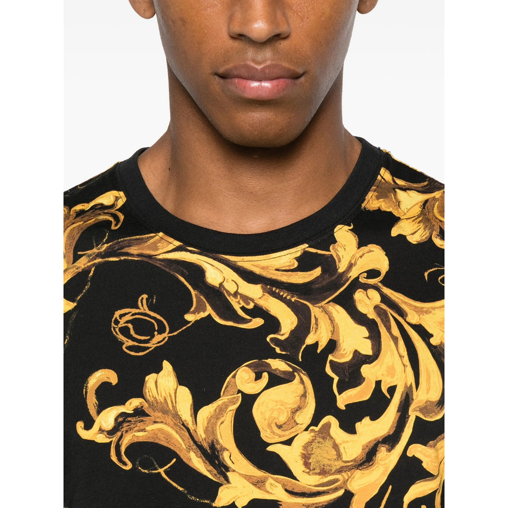 Versace Jeans Couture T Shirts - Black, Yellow | 7e4595cc5af246420340ac2a0b6ce018060a779f
