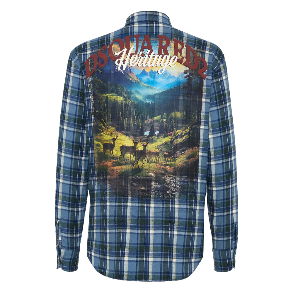 Dsquared2 Shirts - Blue | a871b8cb86c686e6d148b61ba38e95bf1bbcf8f6