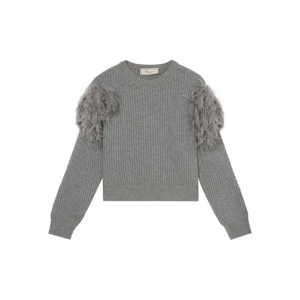Blumarine Sweaters - Gray | 25055cf35f9d83f4d26b93429c68f72e5470042f