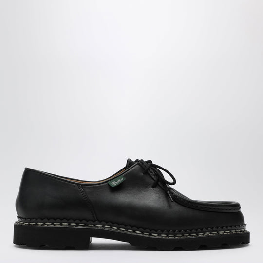 Michael Black Lace-Up Shoes In Leather