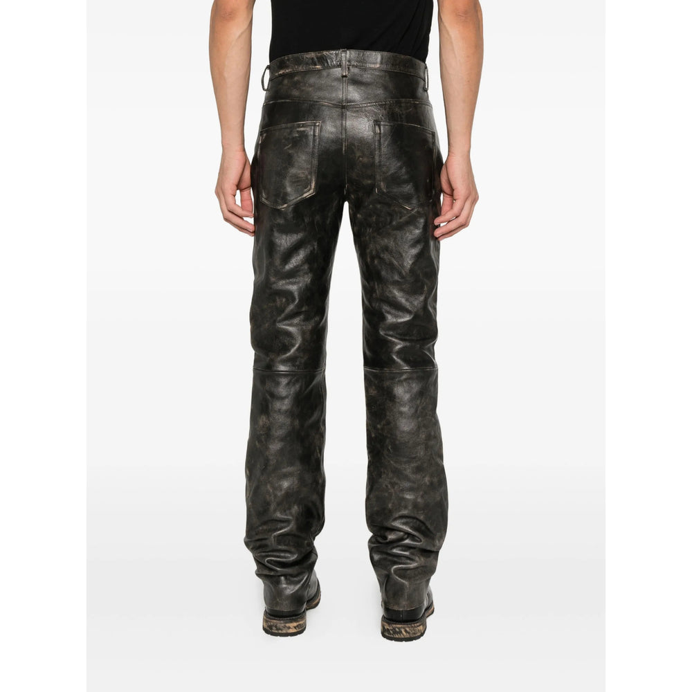 Ann Demeulemeester Leather Pants - Gray | a1c2bdfbcd704c445b8a4bebc2b01ef93c7b4a91