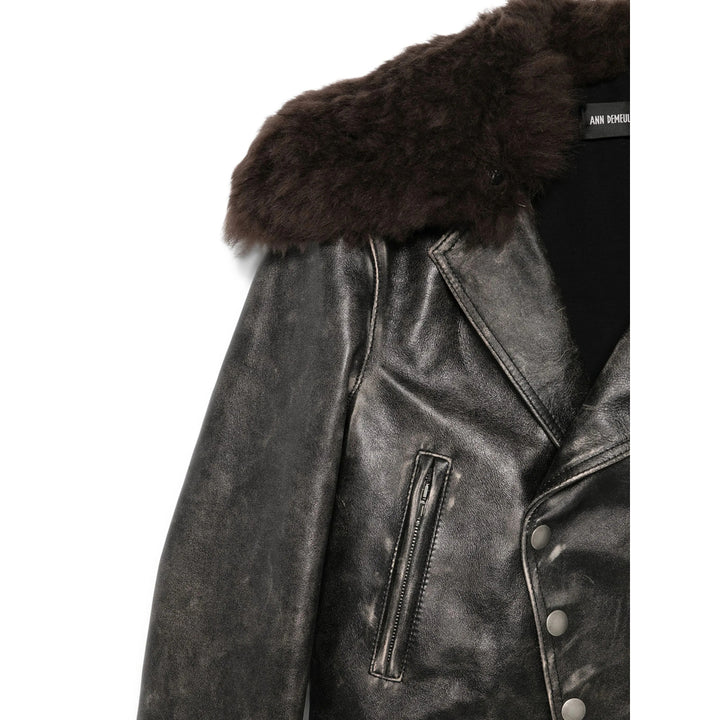 Ann Demeulemeester Leather Outerwears - Black | 4bfe26565a206c9c9dd77b6cc1735b365df97f0f
