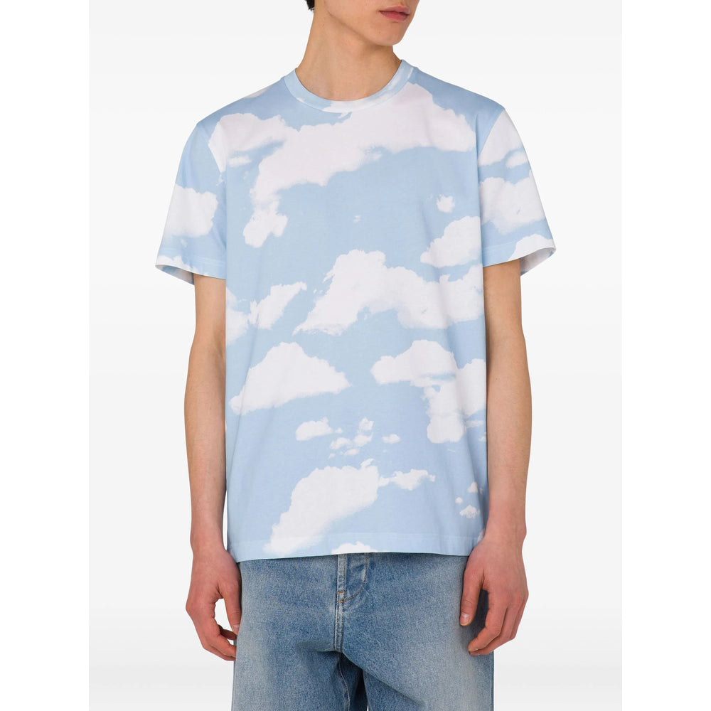 Moschino T Shirts - Blue, White | ecece88d8e5c4153ebfdc2bf4d6adc3392c81102