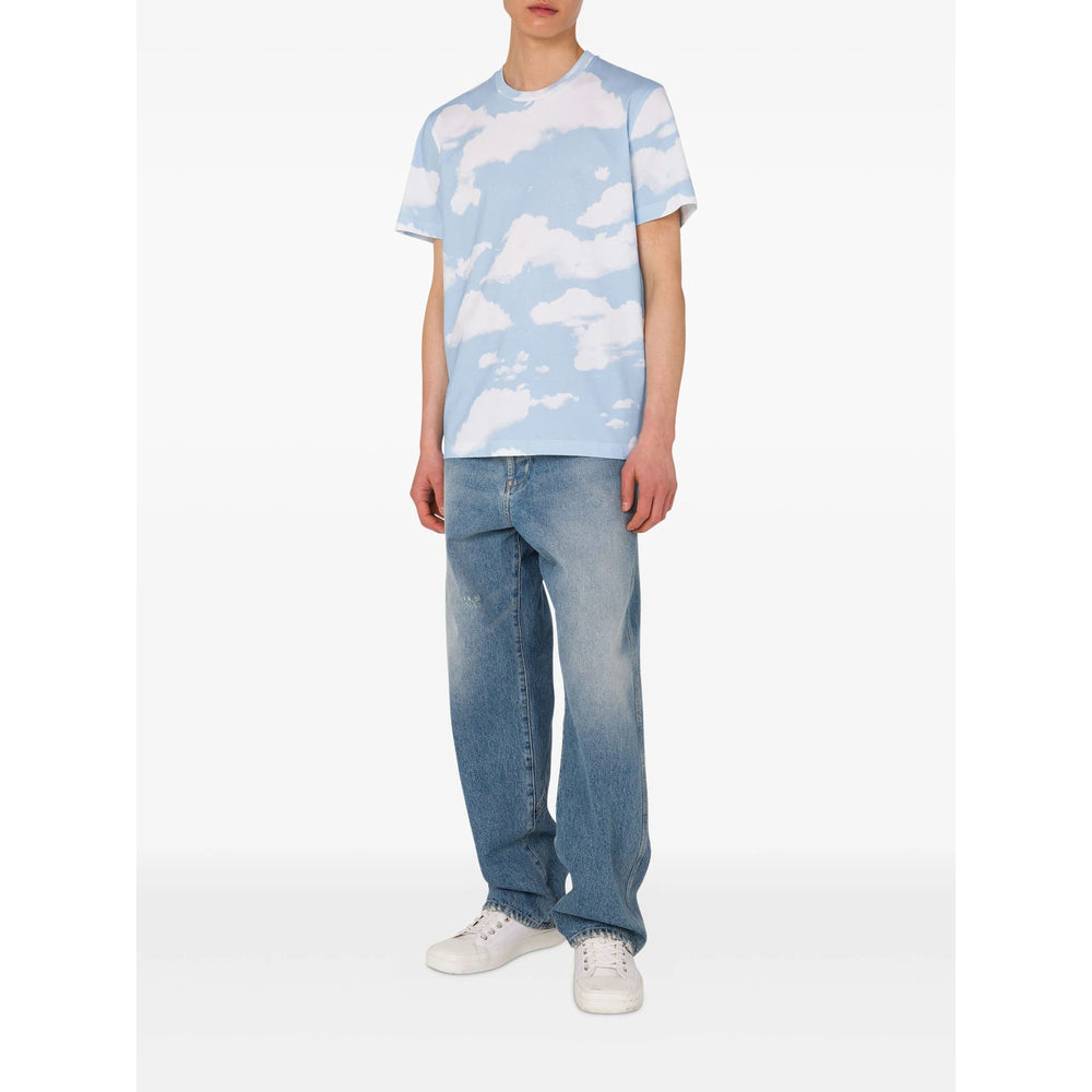 Moschino T Shirts - Blue, White | ea09f49d5d330508f0f8d14e20f1caaf92a55a3a
