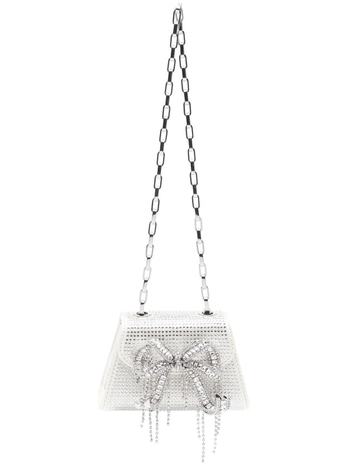 mini crystal bag with bow