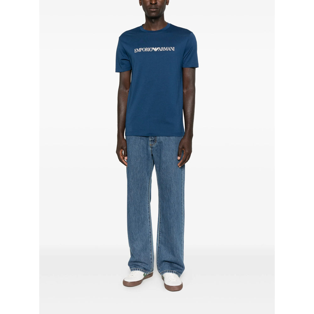 Emporio Armani T Shirts - Blue | 03ea97321a665f130d89dbe6e83161d2028dddd7