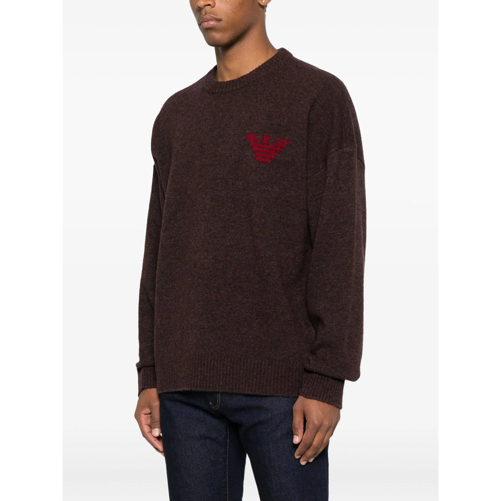 Emporio Armani Sweaters - Purple | 3eea417c66c6be618711fcaec6ca9ca9223efa5c