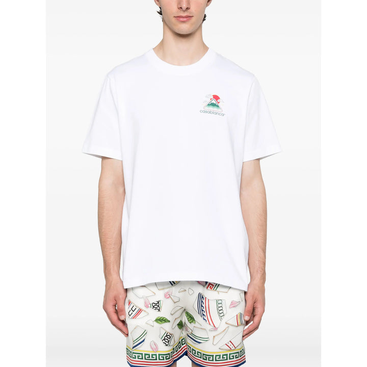 Casablanca T Shirts - White | 61889374793b787da8f2d7fead9b079dcfa6d765