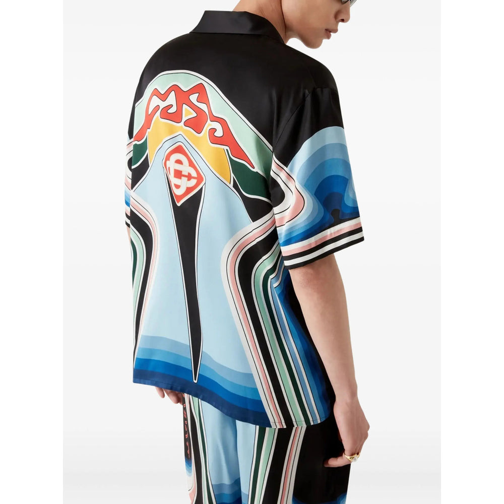 Casablanca Shirts - Blue, Black | 3147cccea0c493d93ec530f7a891dfb1c47f6729