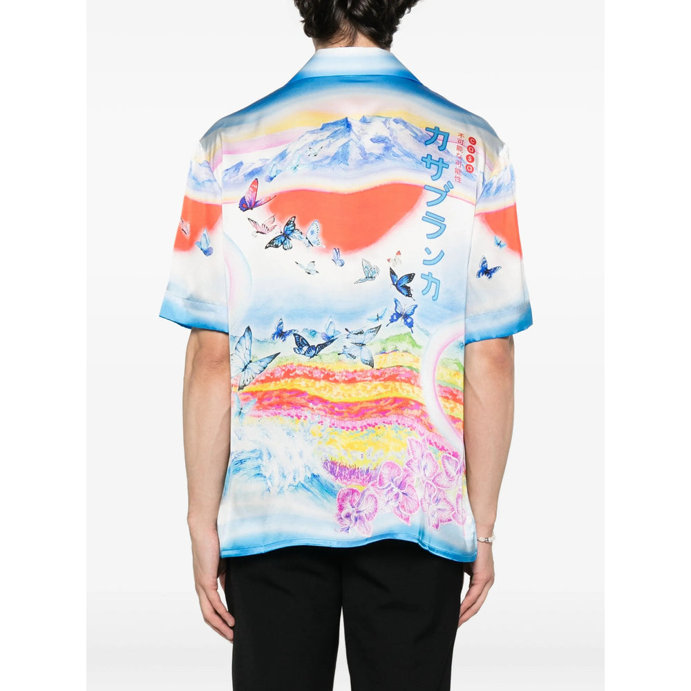 Casablanca Shirts - Blue, Orange | faae0c7a22ee008f4d1c60a323ab4c2bfc4db87f