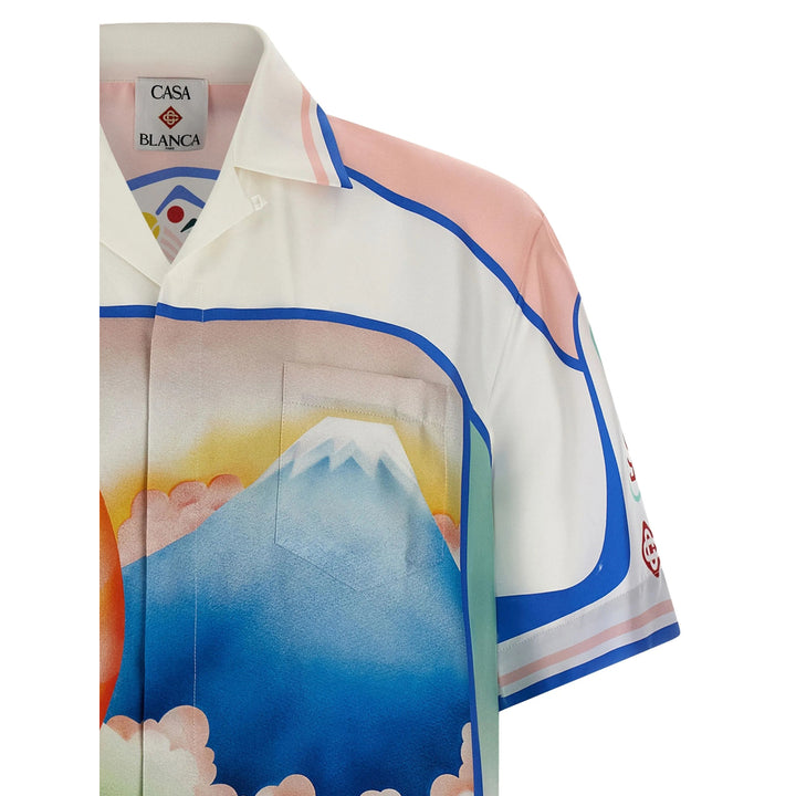 Casablanca Shirts - White, Blue | eb0c2a2bb84b320e2f4f33b045a9d5ec35989980