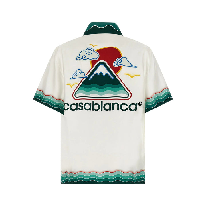 Casablanca Shirts - White, Green | 3c33e897952948d3815da74aef3007f2c16288f0