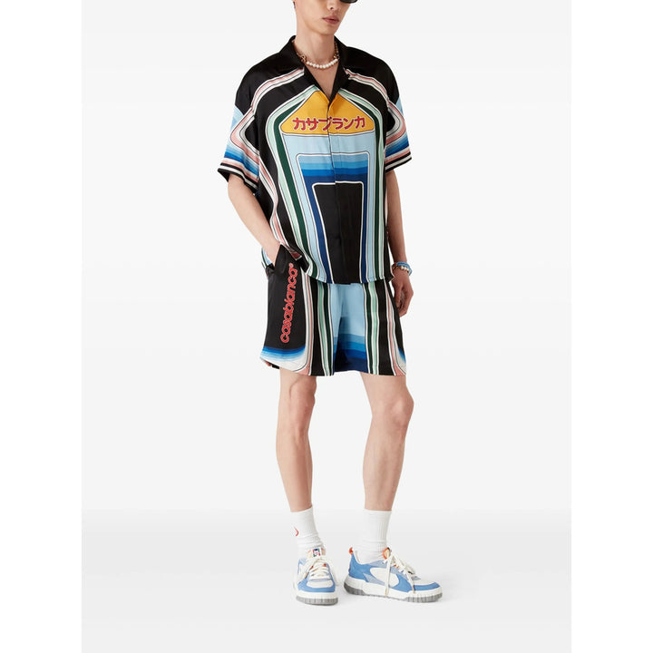 Casablanca Shorts - Black, Blue | b6db1e0a349edfb035e74a1ef08b2d60d8ec4231