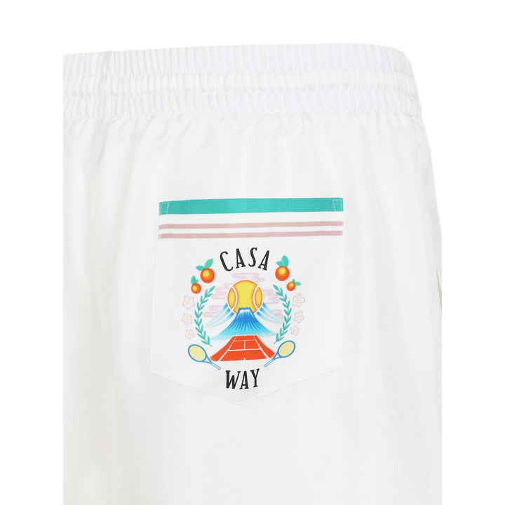 Casablanca Shorts - White | 4c7f8fab2f03e945947dcbc234bbfe5d89d6bb2a