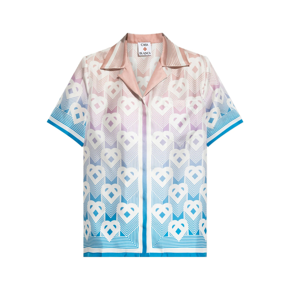 Casablanca Shirts - Blue, Pink | 737fba28ddcb2c50c16a11fdecee840b1ad5069d