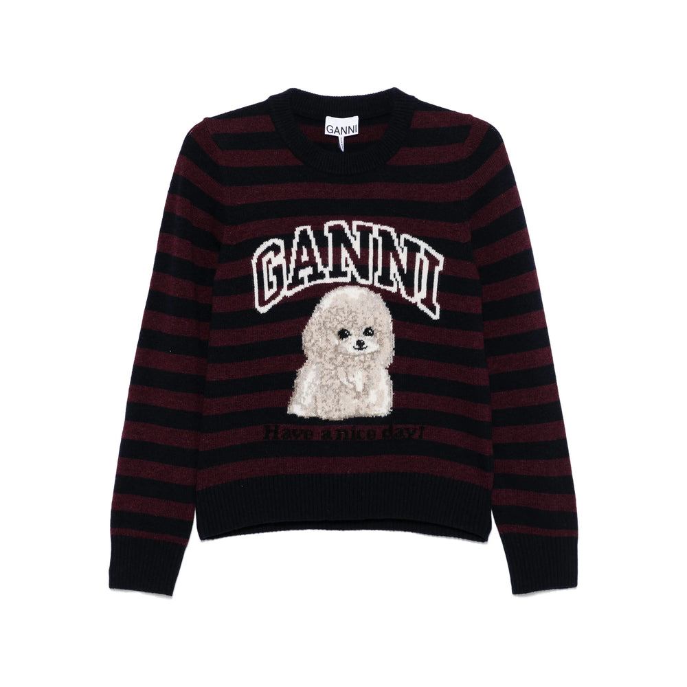 Ganni Sweatshirts - Blue, Red | 626b35da33153dca611a928b6da9f27c06c548e4