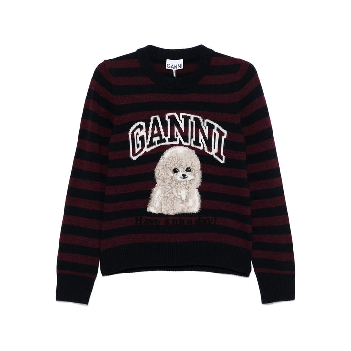 Ganni Sweatshirts - Blue, Red | 626b35da33153dca611a928b6da9f27c06c548e4