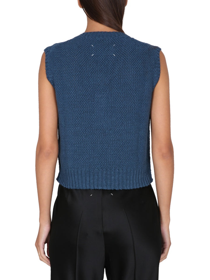 Maison Margiela Gilet - Blue | Wanan Luxury