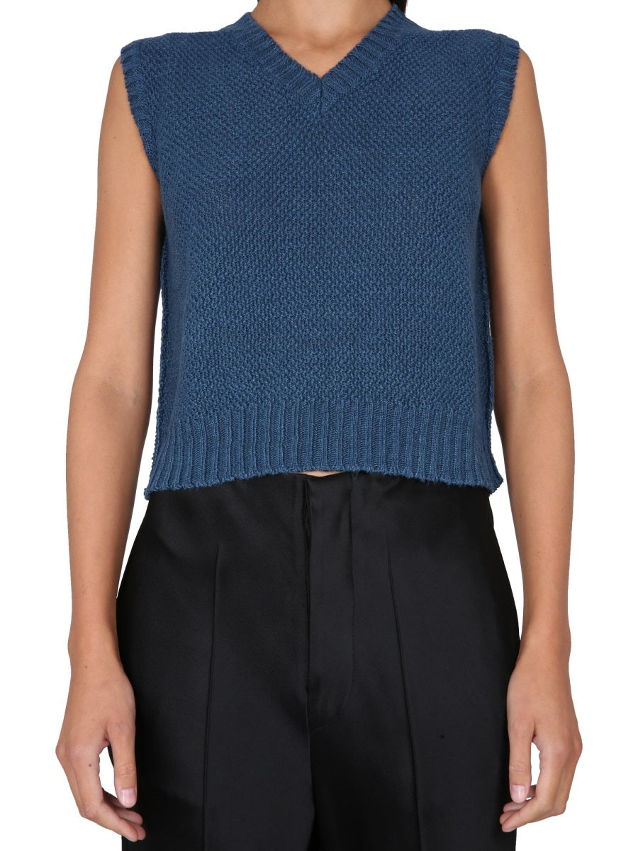 Maison Margiela Gilet - Blue | Wanan Luxury