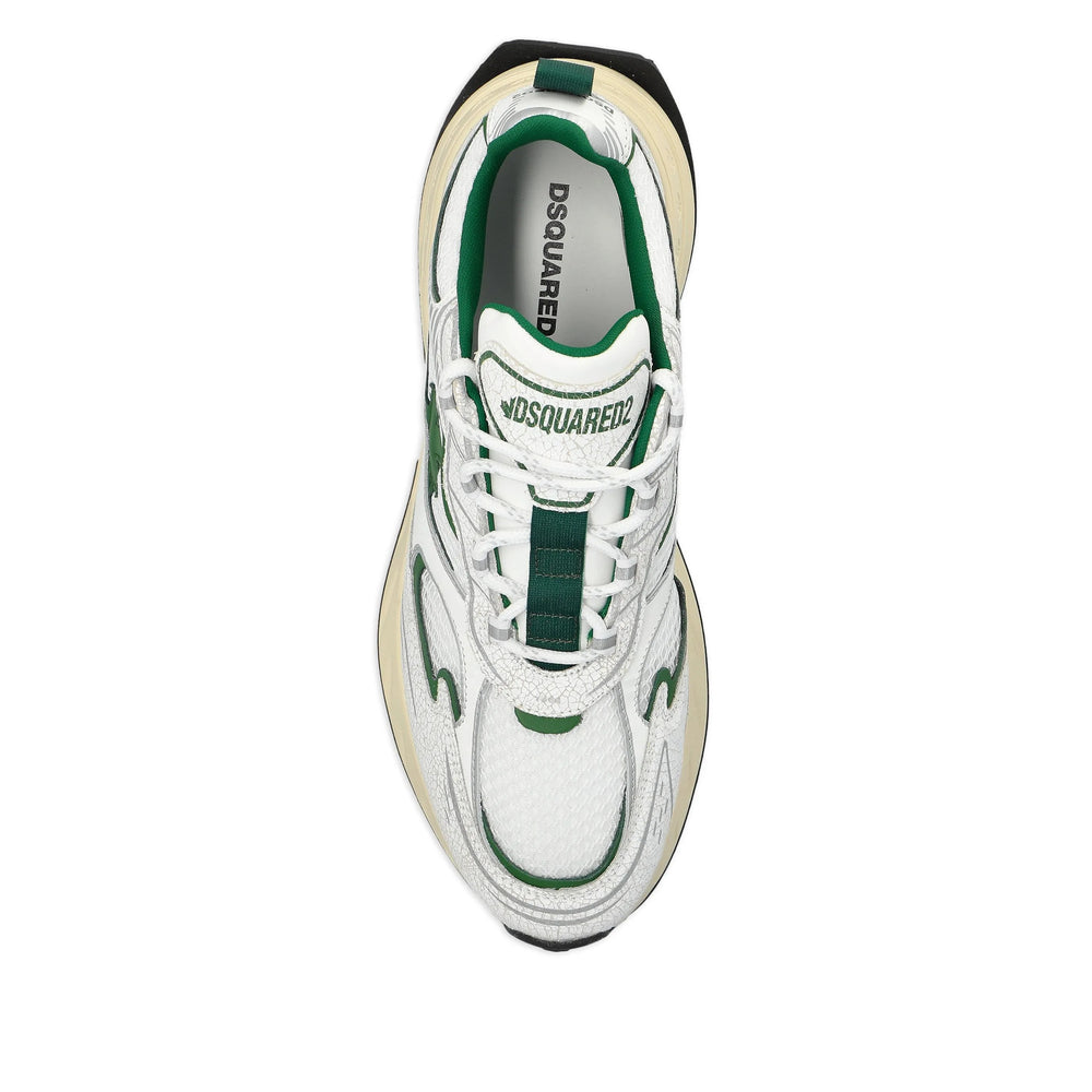 Dsquared2 Sneakers - White, Green | 19daa49623a63e683b1137f553a4d8286ba25b72