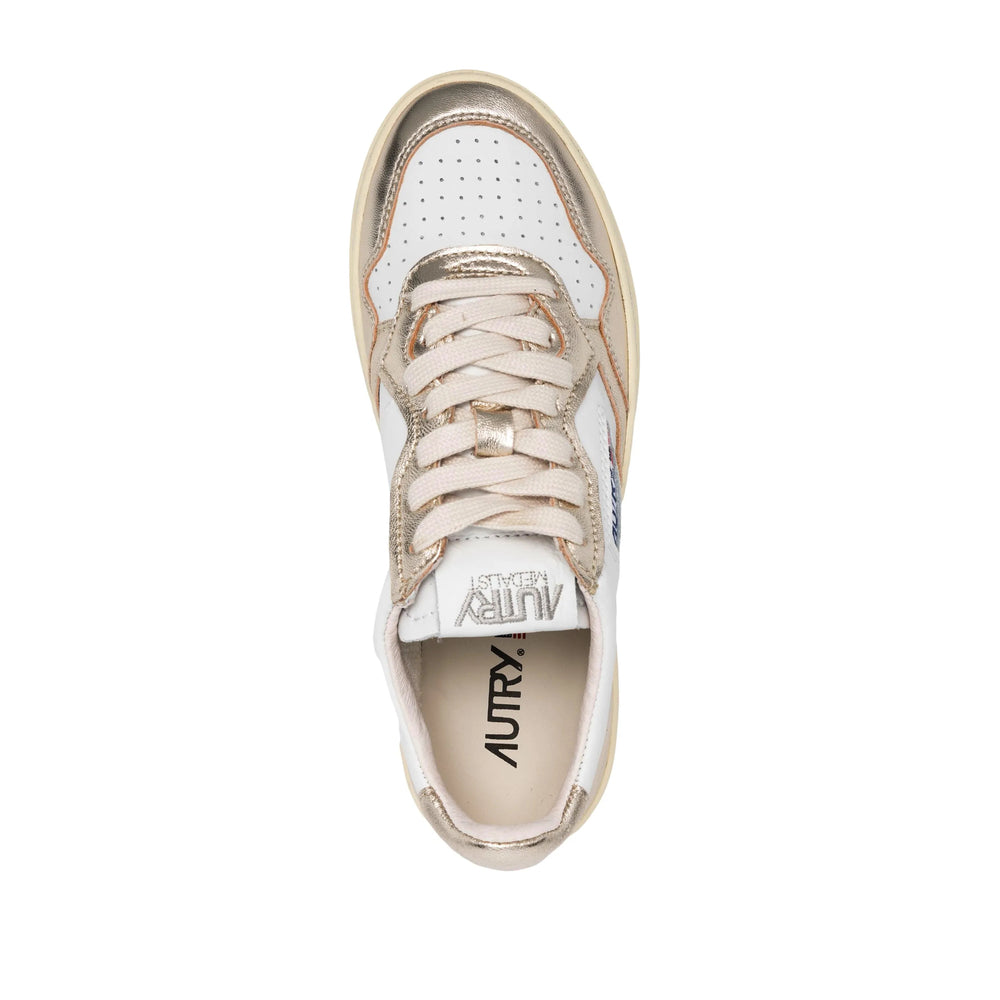 Autry Sneakers - White, Gold | 08fde43cb1fbbd174782ce896ffe13768f87e17b