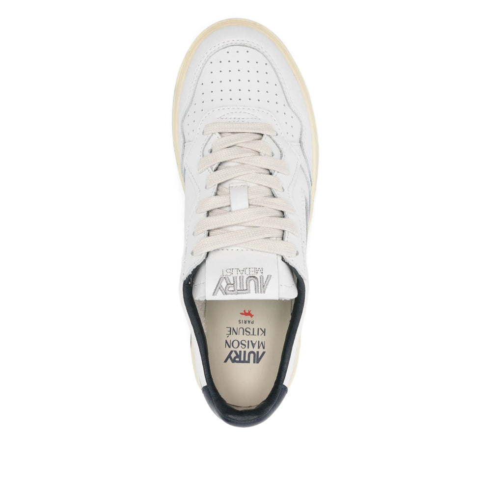Maison Kitsune X Autry Sneakers - White, Blue | 7777e2b93dea390624cac2c39de4a86539dcefdd