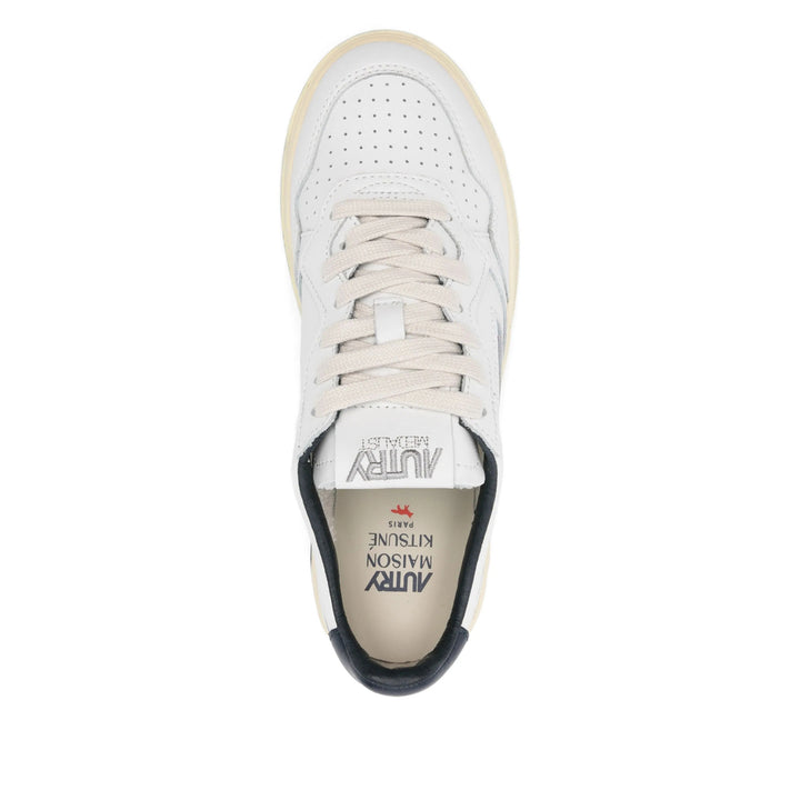 Maison Kitsune X Autry Sneakers - White, Blue | 7777e2b93dea390624cac2c39de4a86539dcefdd