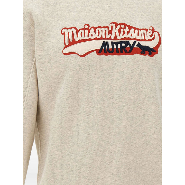 Maison Kitsune X Autry Sweatshirts - Gray | ce122c425c4958fb7cca214396389049f31055ad
