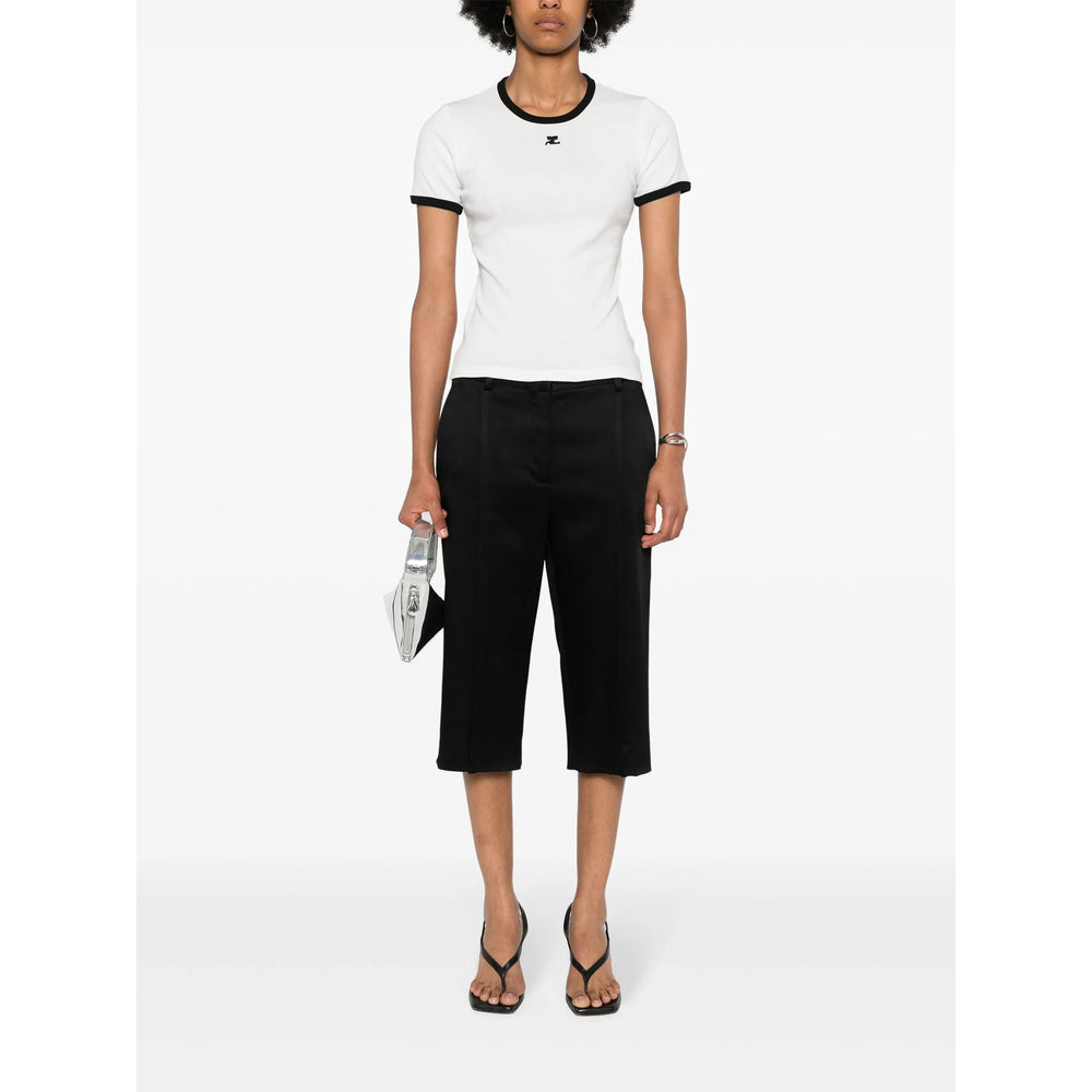 CourrèGes T Shirts - White, Black | bf2a9315f764eece8c2edc035ec7afef5a16acc6