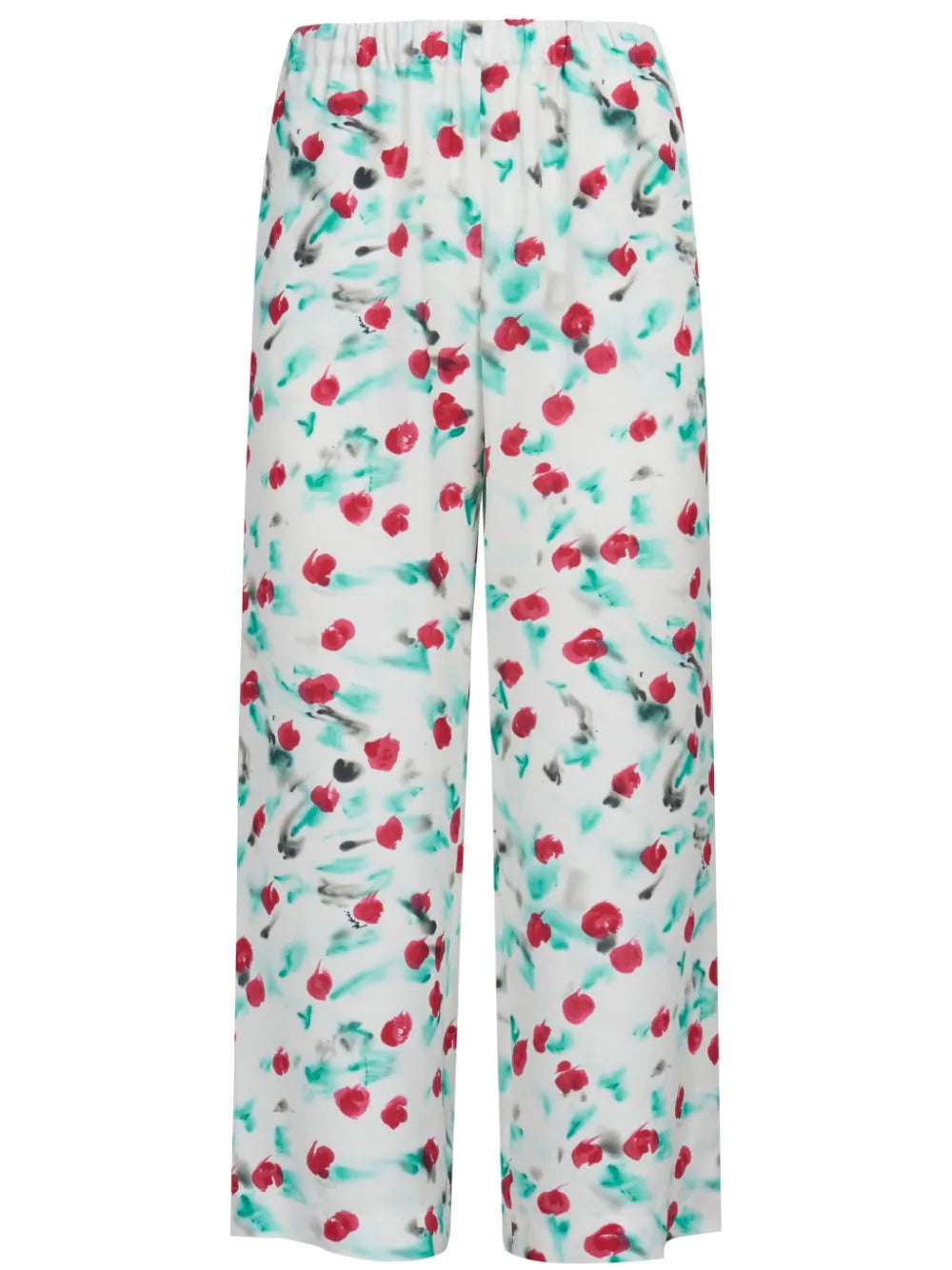 Floral cropped trousers