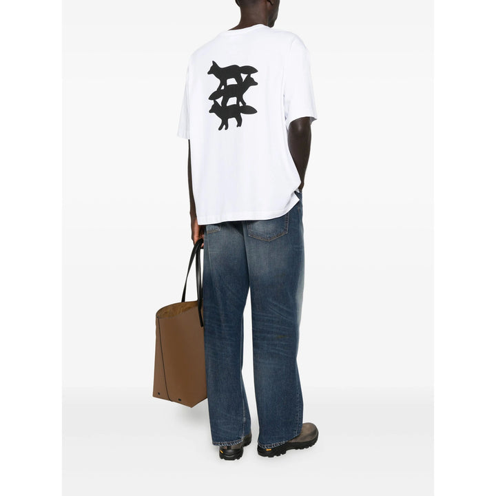 Maison Kitsuné T Shirts - White | 588a8317f57e269783102e647db1ff855aaf3f84