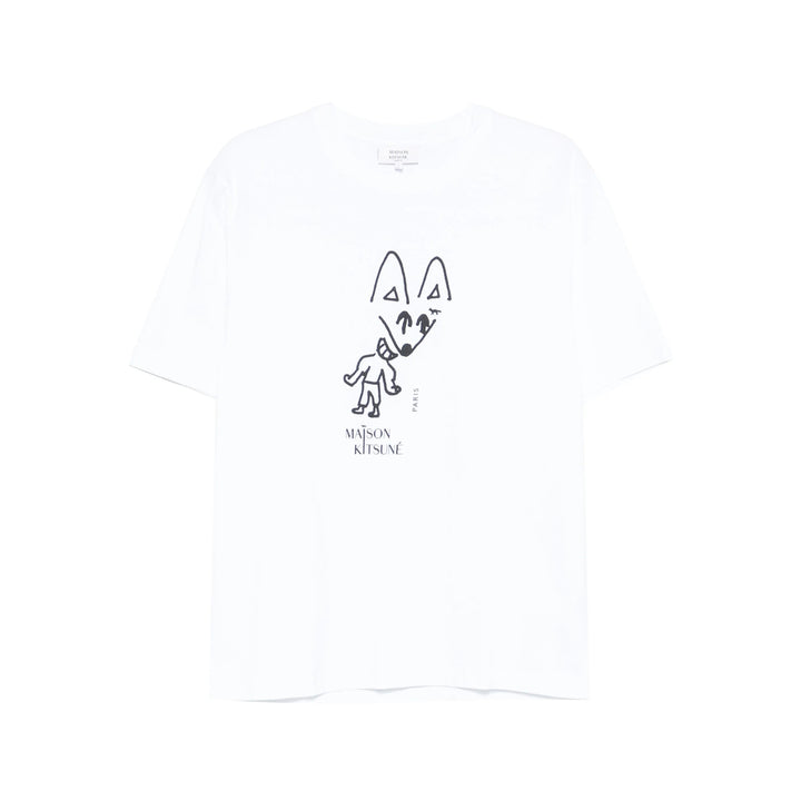 Maison Kitsuné T Shirts - White | cf57d0b4120057a13e822b4d172faae2a26c9ba4