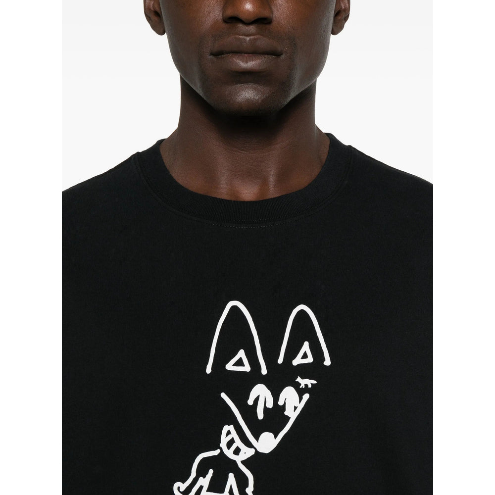 Maison Kitsuné T Shirts - Black | 9719a011c9e20a81a3e50f53a206b373986a7cee