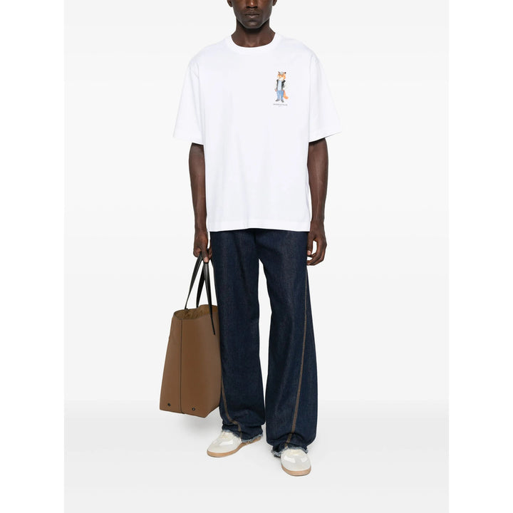 Maison Kitsuné T Shirts - White | 88861d16f0c1d69452a586845feaf9d3b0857304