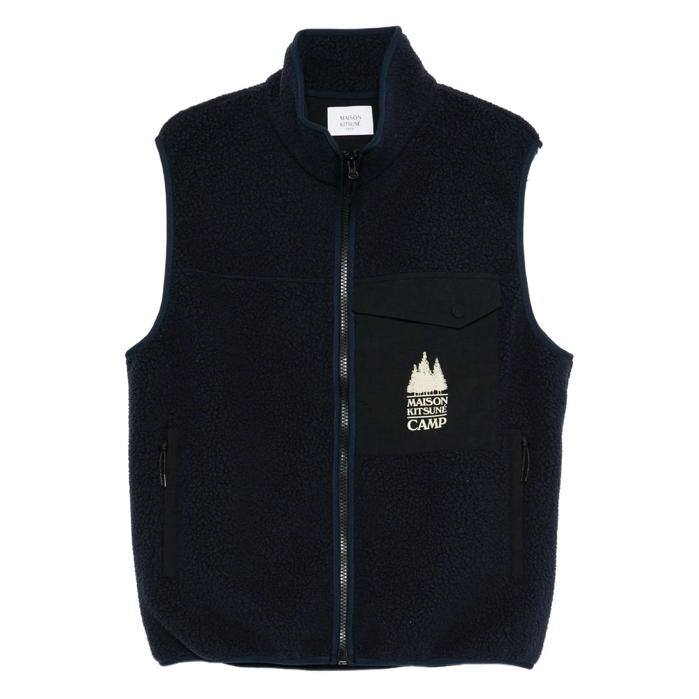 Maison Kitsuné Outwear Waistcoats - Blue | 8192ab440f6675b7c641ae1f98117b39c892c129
