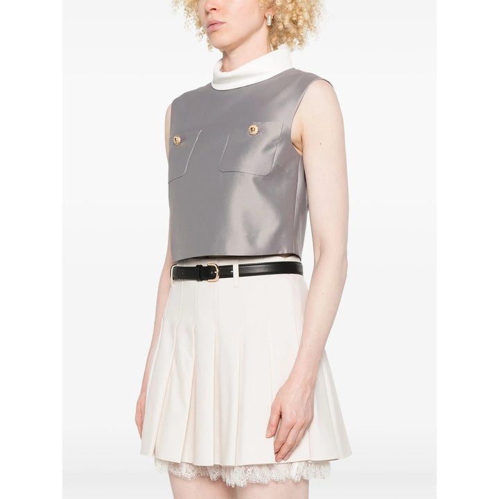 Self-Portrait Tops - Gray | 43918922d870ec6d770d140c96cce96ccb7409ae