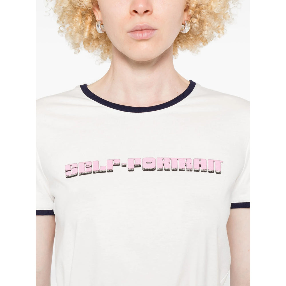 Self-Portrait T Shirts - White | ba695816dee5ca5a8db5d155b48684ccabd8bb92