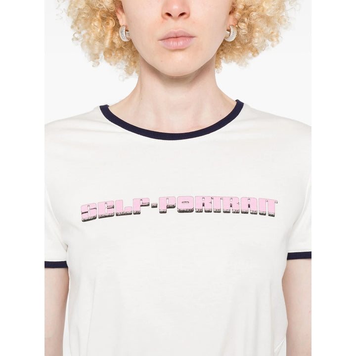 Self-Portrait T Shirts - White | ba695816dee5ca5a8db5d155b48684ccabd8bb92