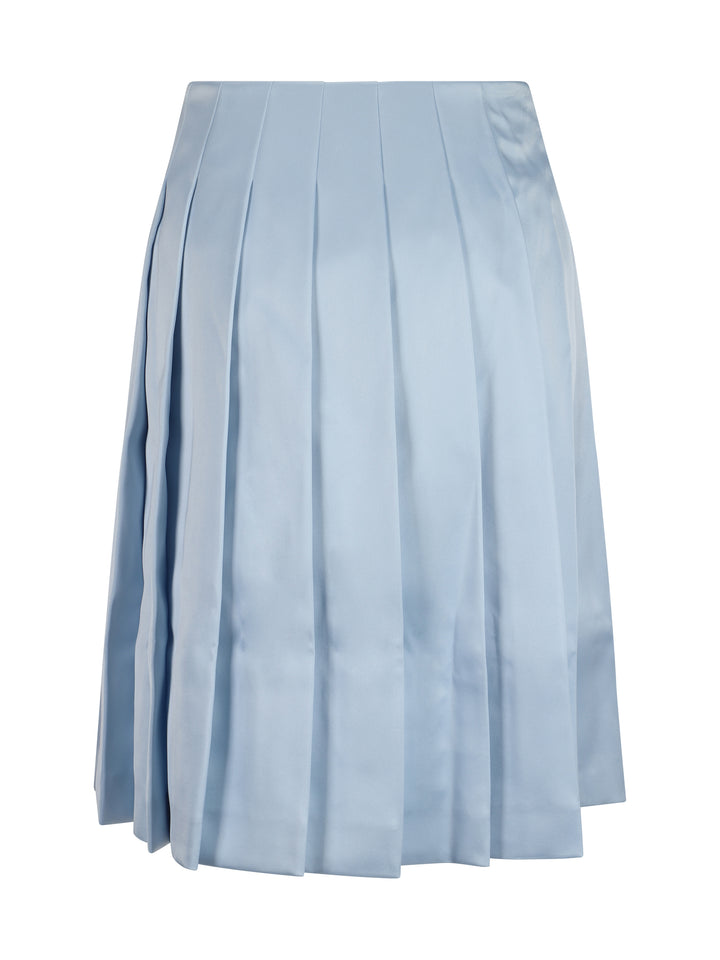 SATIN MIDI SKIRT