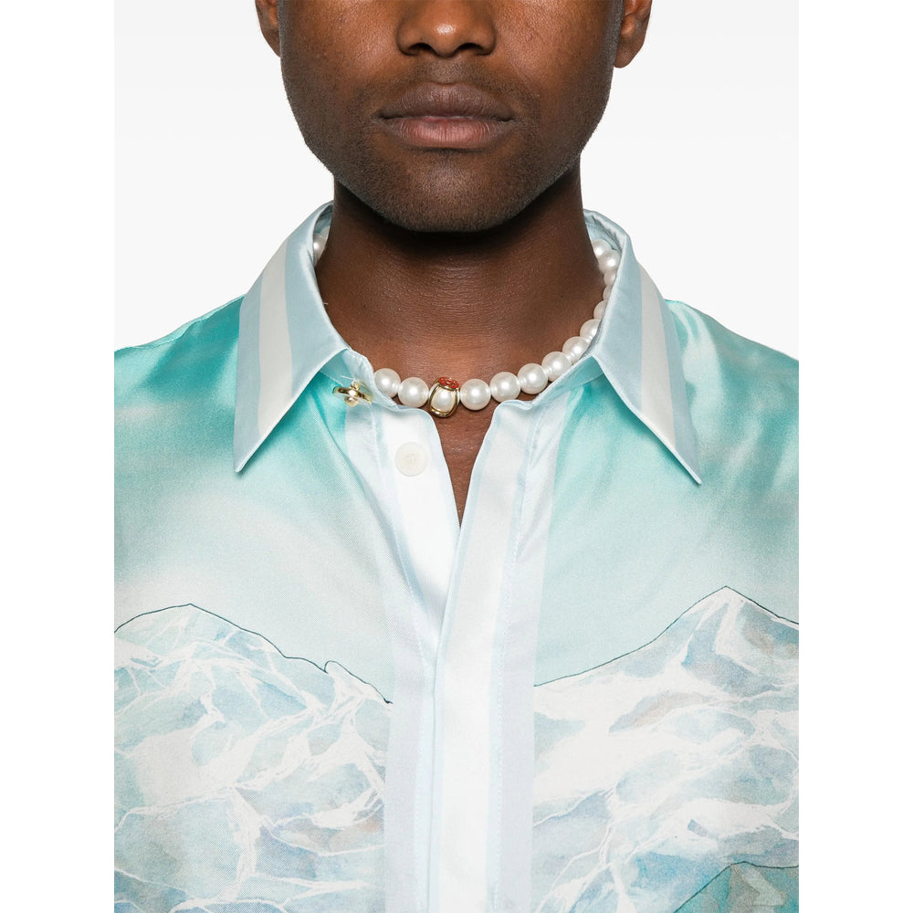 Casablanca Shirts - Blue | f76b36959a2bdd276994013e298b4a725750312f